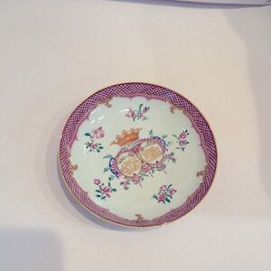 One Early Chinese Export Porcelain Armorial Plate.